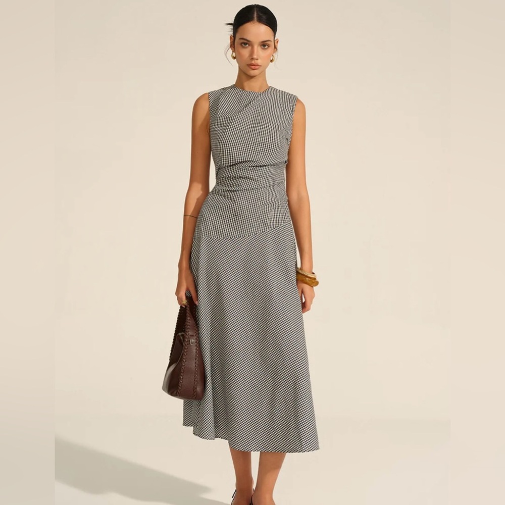 Gingham Sleeveless Dress